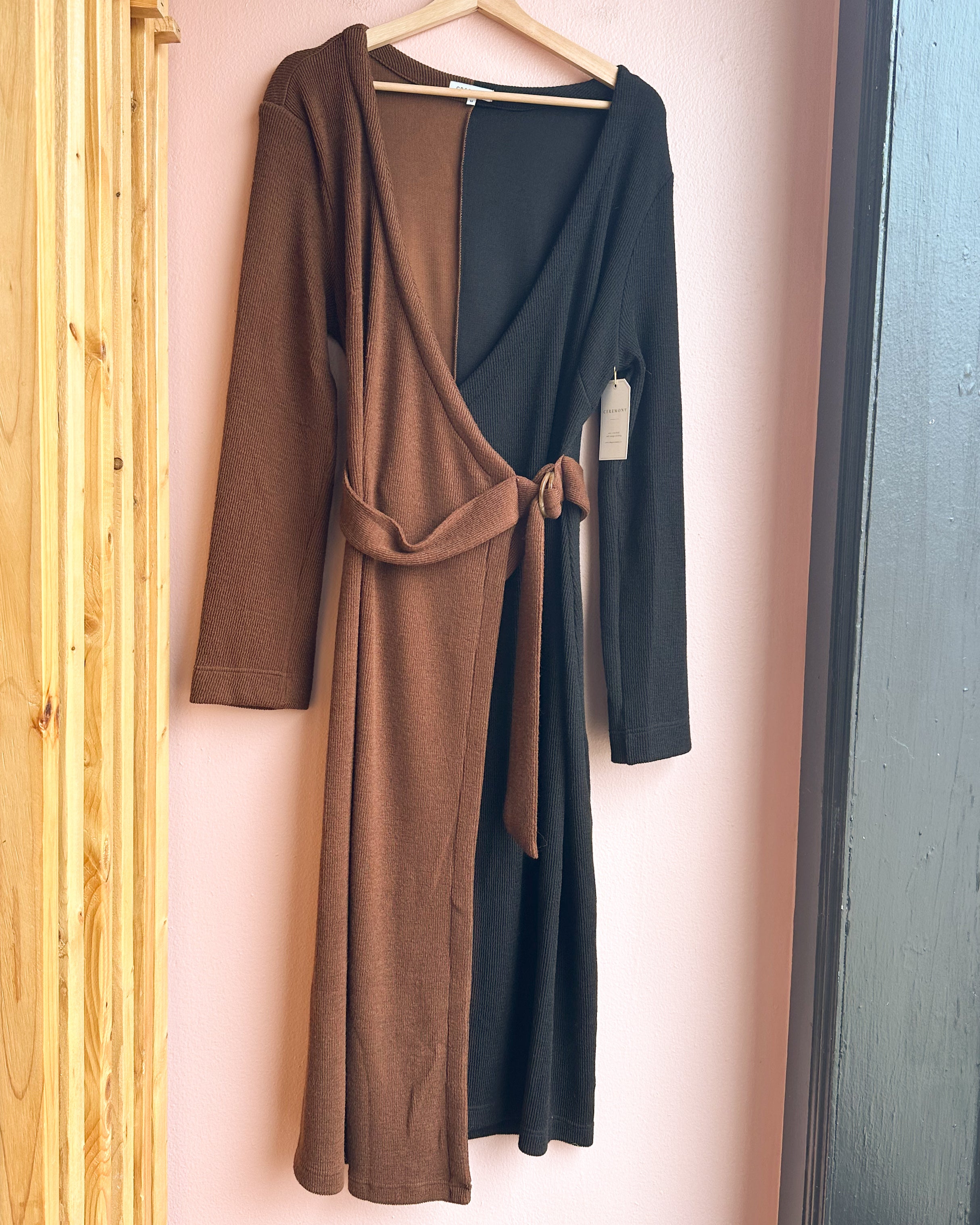 Shay Knit Wrap Dress