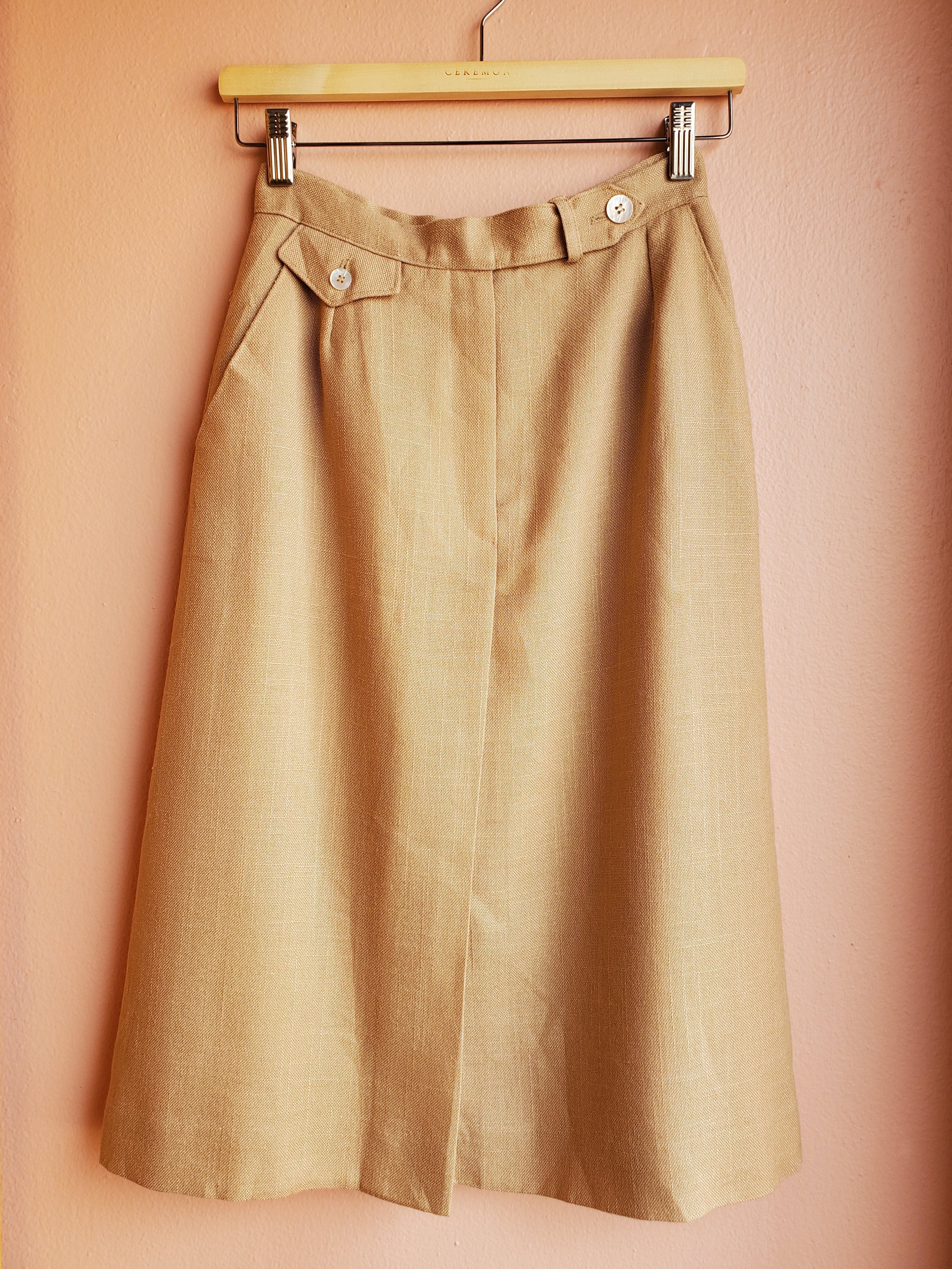 Evan-Picone Cafe Linen Skirt / Size 8