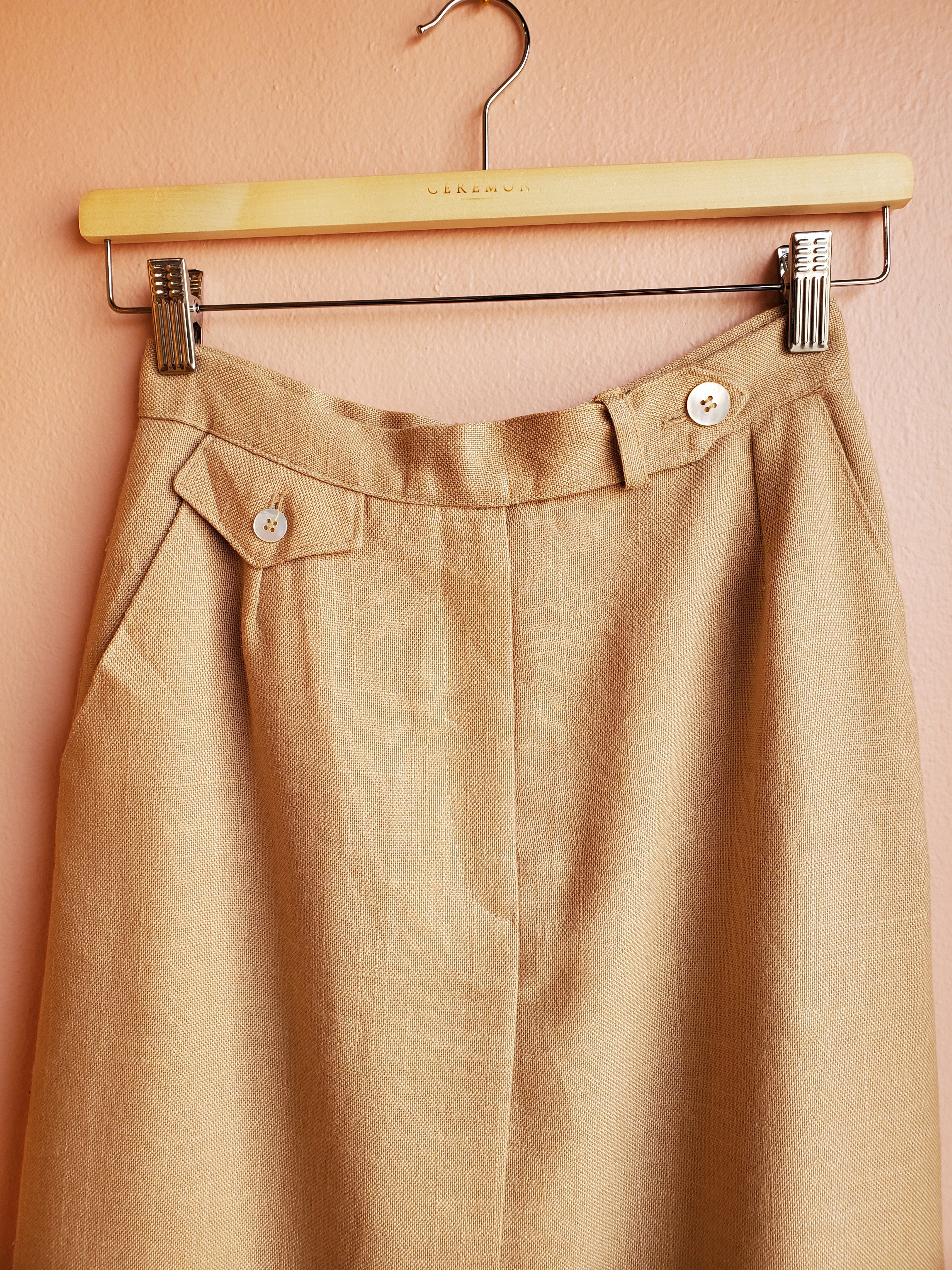Evan-Picone Cafe Linen Skirt / Size 8