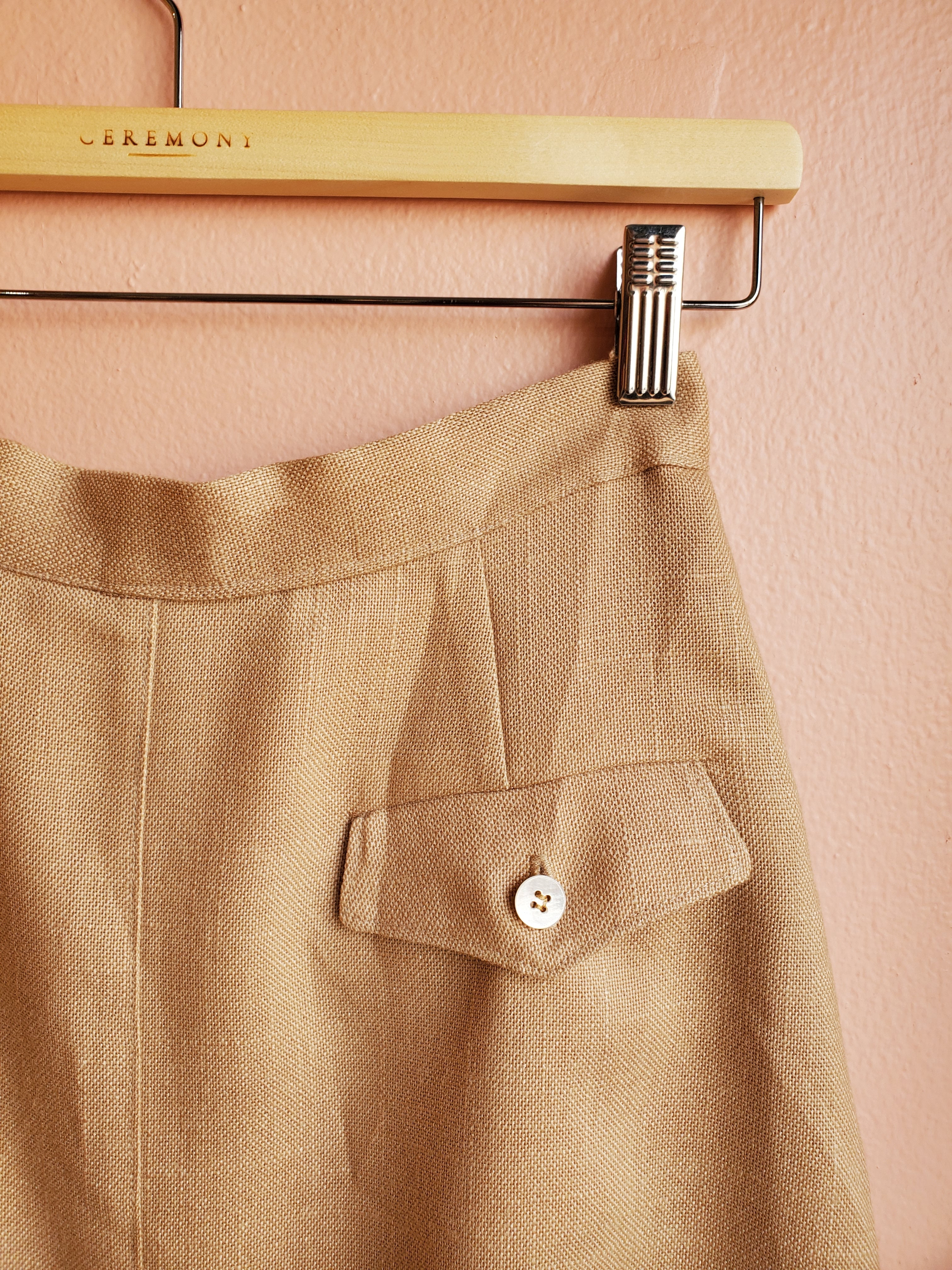Evan-Picone Cafe Linen Skirt / Size 8