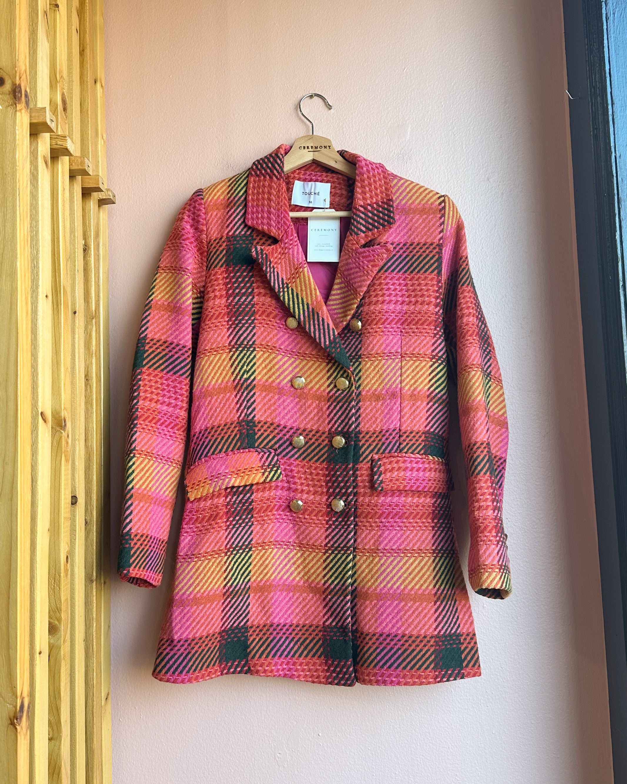 Myrtle Checkered Jacket
