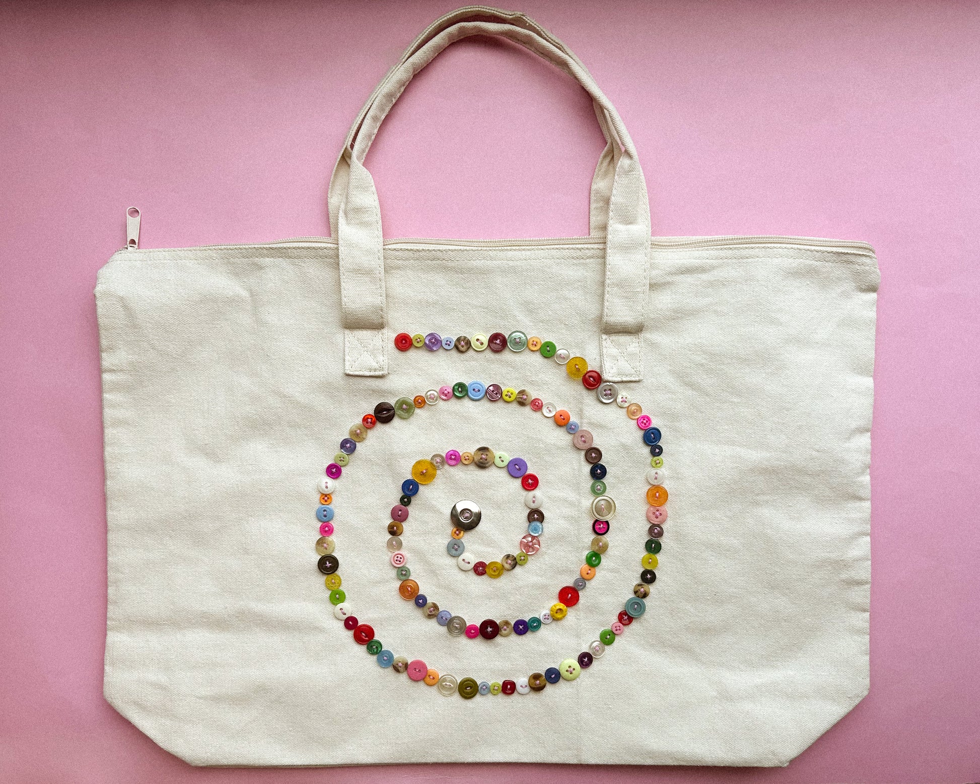 Spiral Button Bag