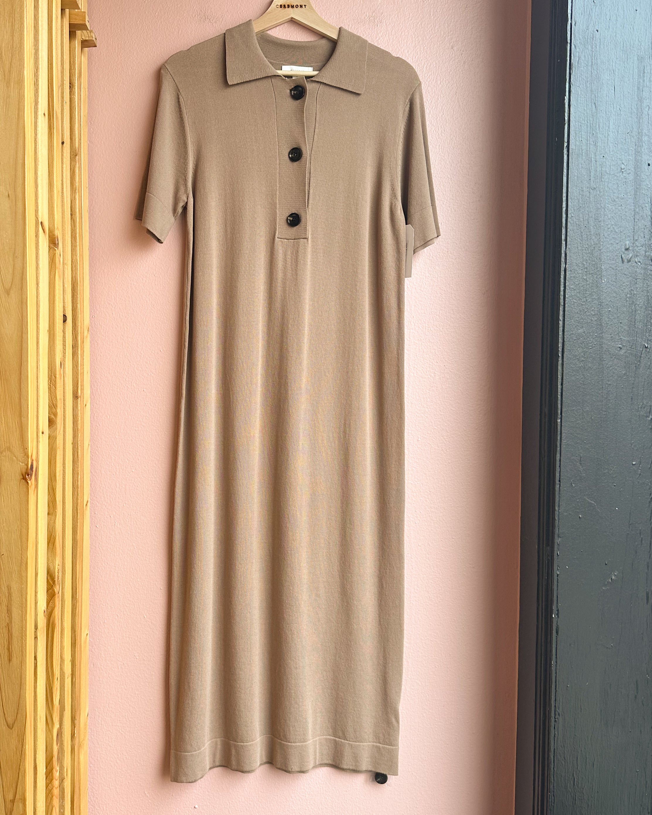 Jorja Knit Dress in Tan