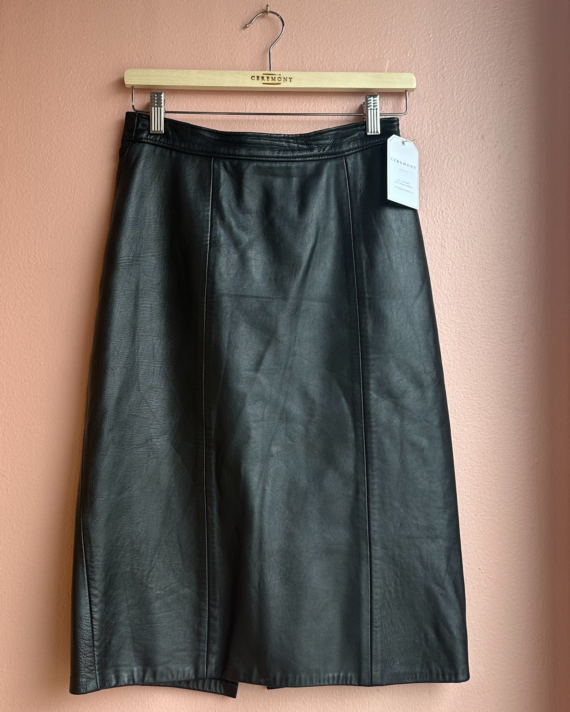 Vintage Firenze Leather Skirt