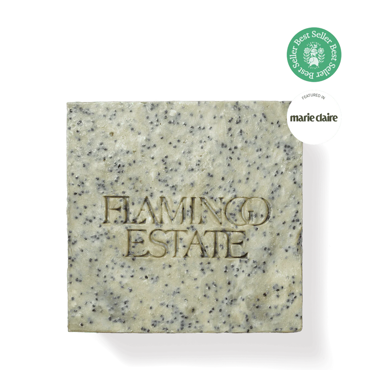 EXFOLIATING PEPPERMINT SOAP BRICK BY FLAMINGO ESTATE
