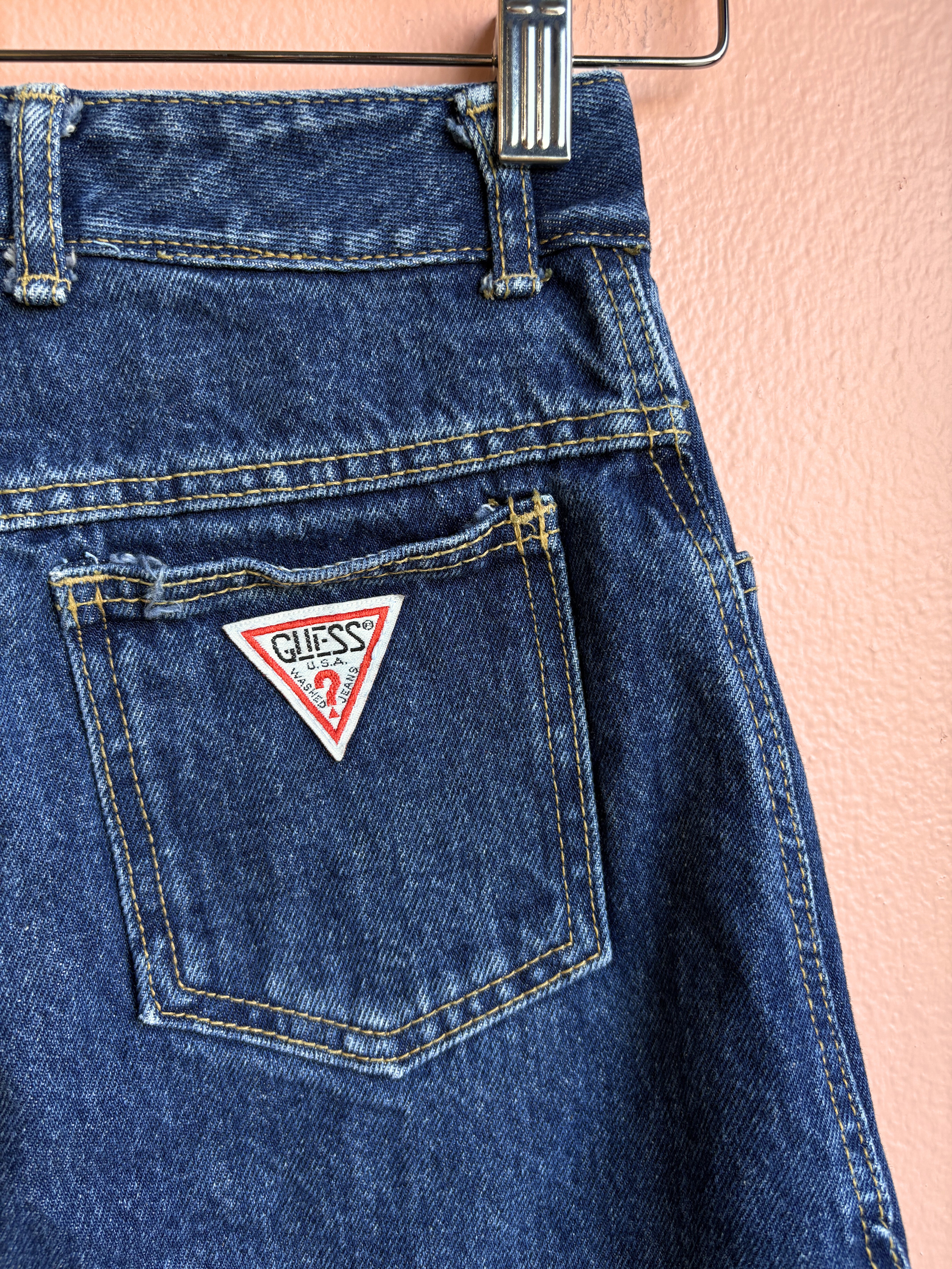 Vintage Guess Denim Skirt / Sz 8