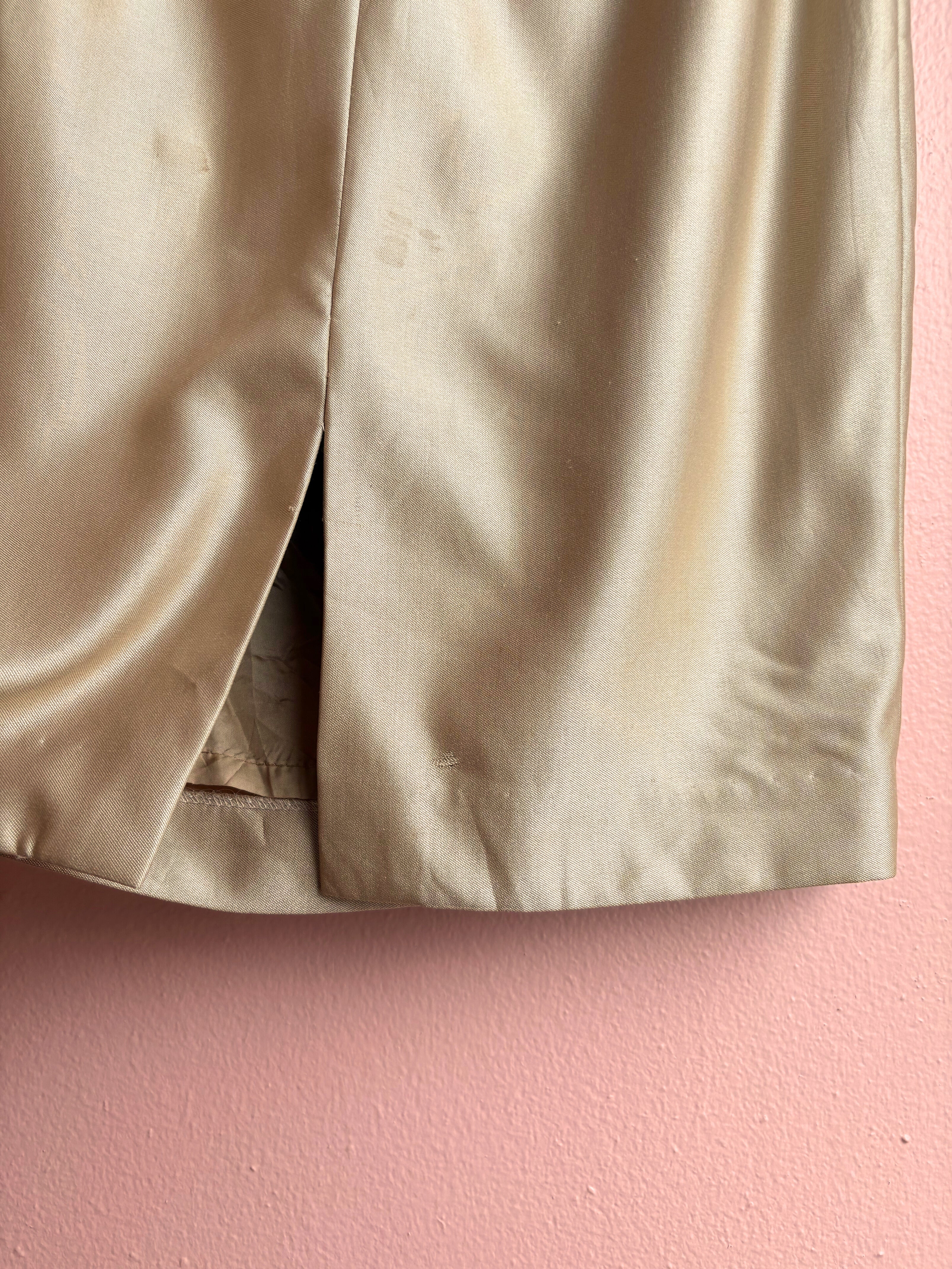 Lafayette Camel Silk Pencil Skirt / Size 0