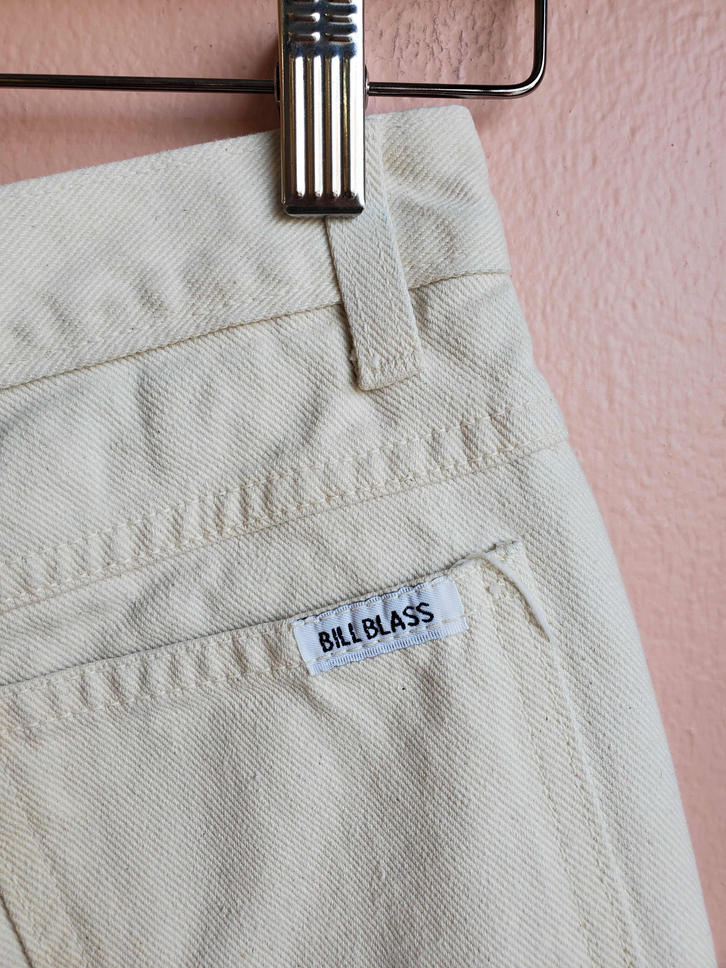 Vintage Bill Blass White Jeans / Sz 6