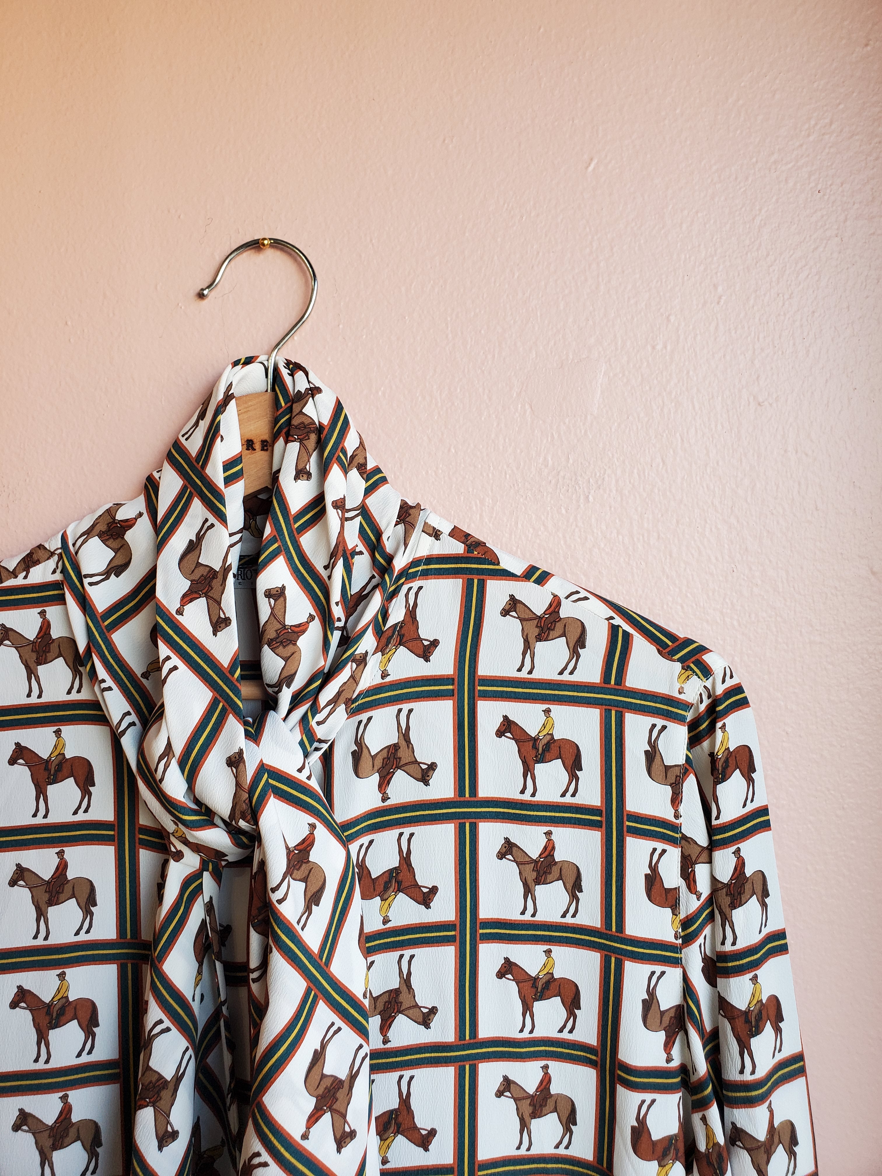 Emporio Armani Horse Blouse / Size 40