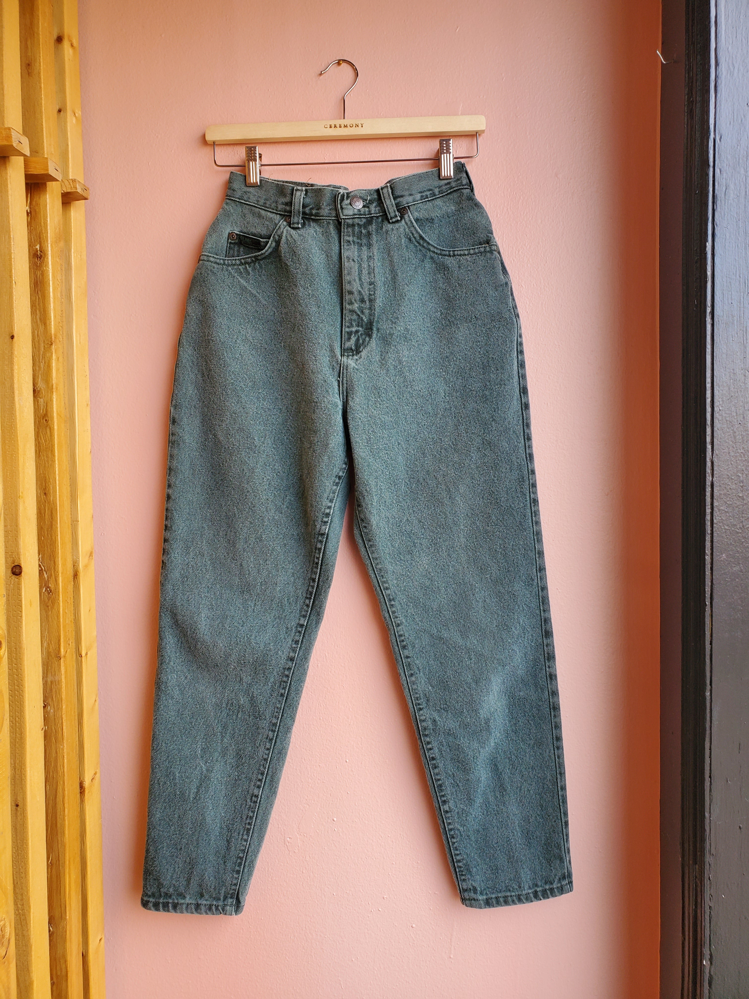 Vintage Lee Green Jeans / Sz 10P