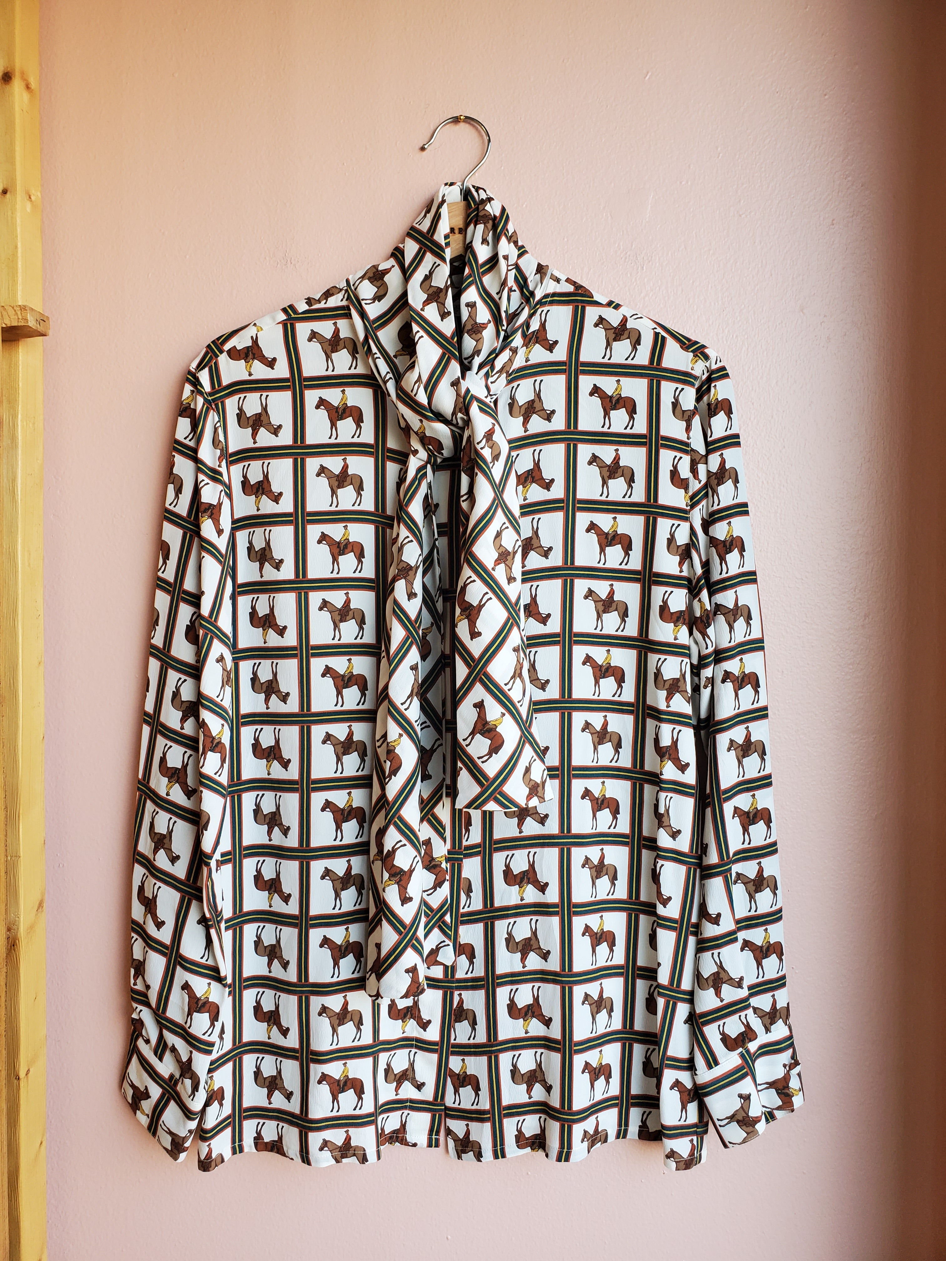Emporio Armani Horse Blouse / Size 40