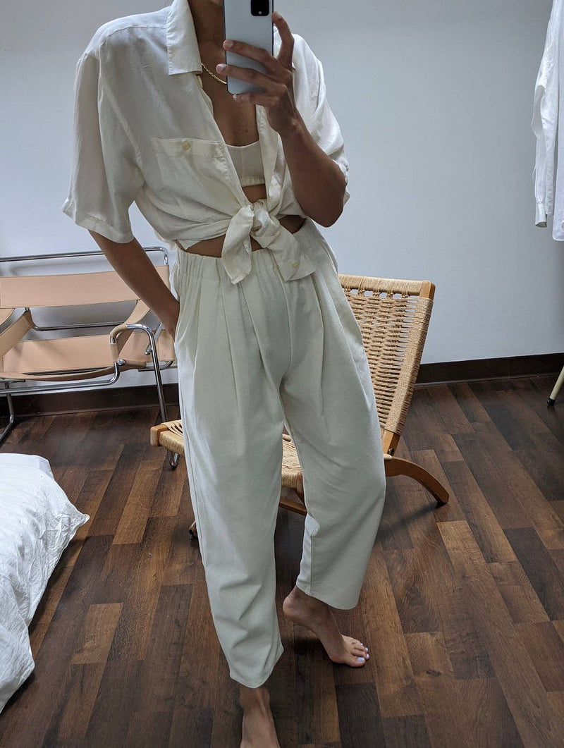 Lena Raw Silk Pant
