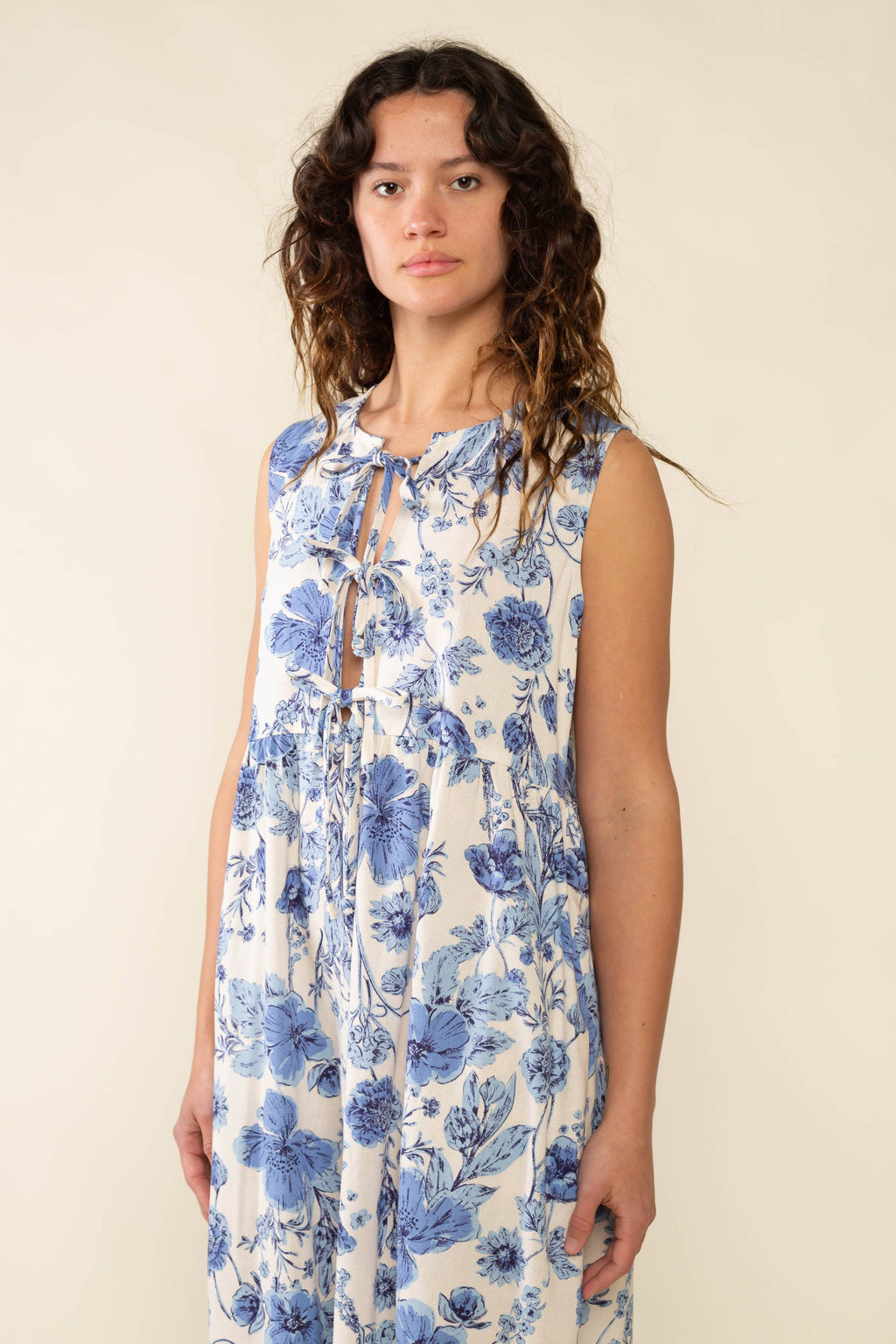 Sonoma Floral Tie Midi Dress