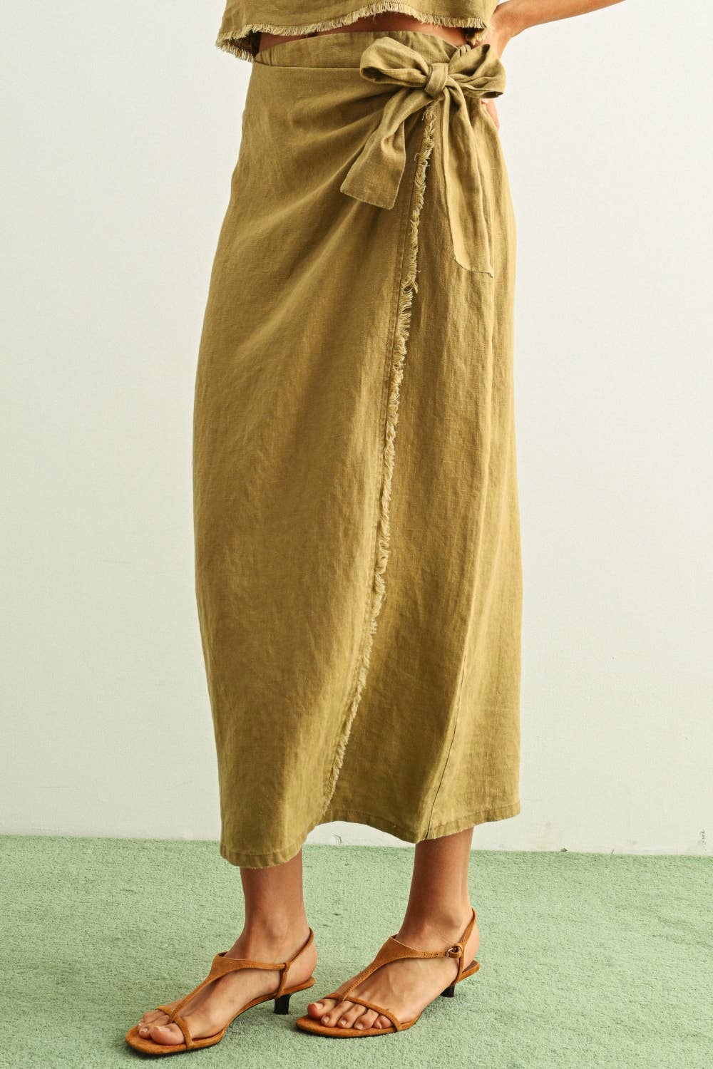 Lucy Linen Wrap Skirt