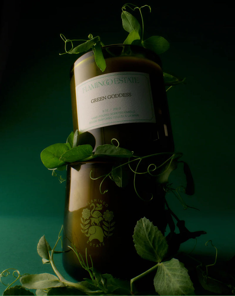 GREEN GODDESS CANDLE BY FLAMINGO ESTATE