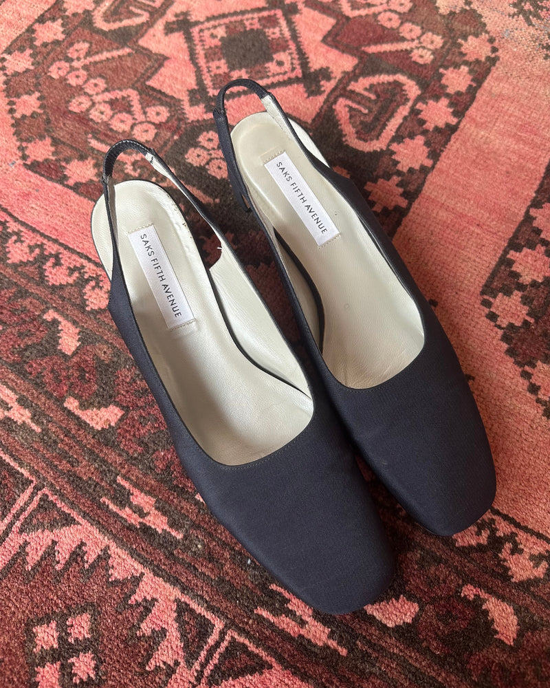 Saks Fifth Ave Slingback Heels / 8.5