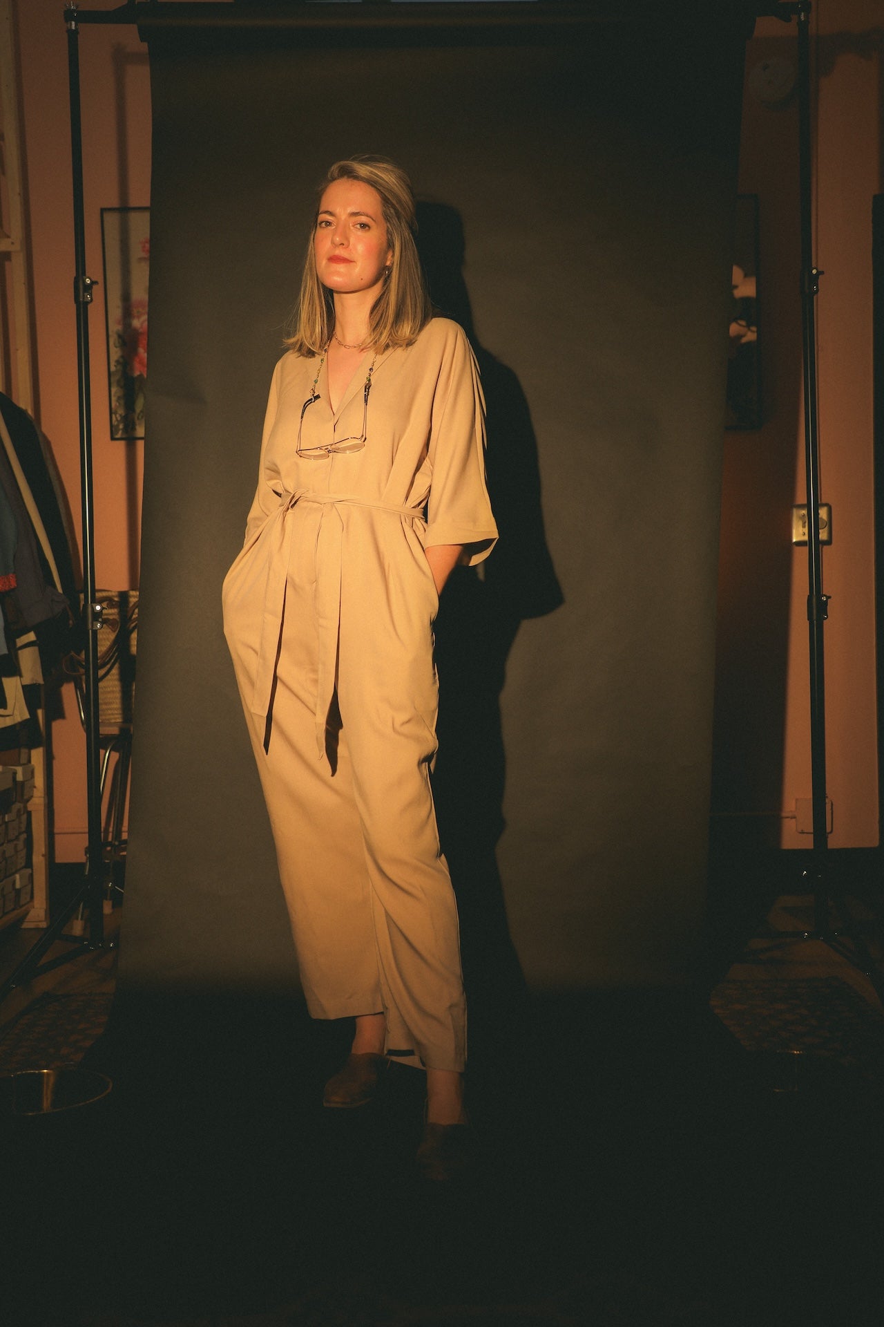 Charlotte Jumpsuit in Taupe