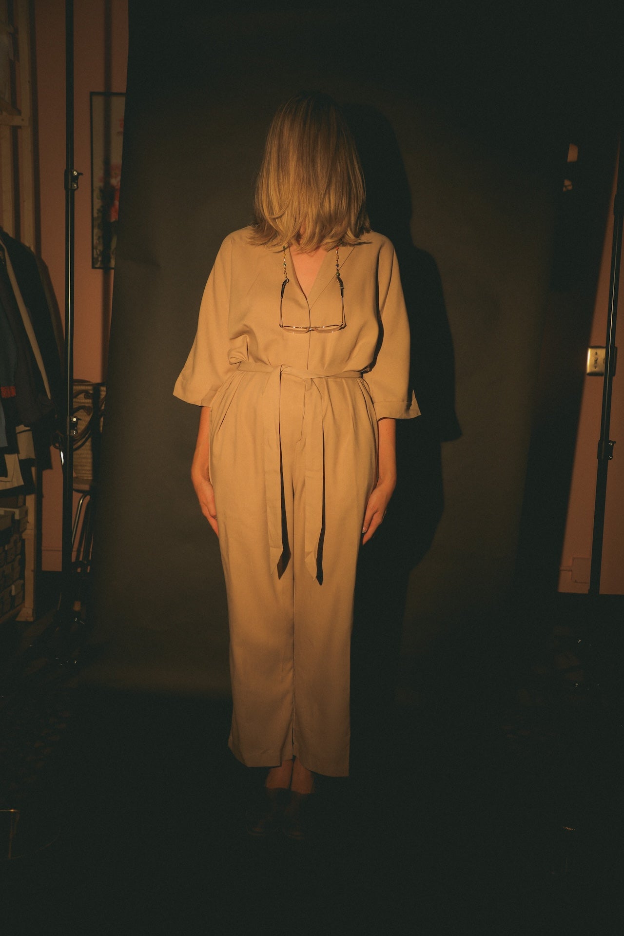 Charlotte Jumpsuit in Taupe