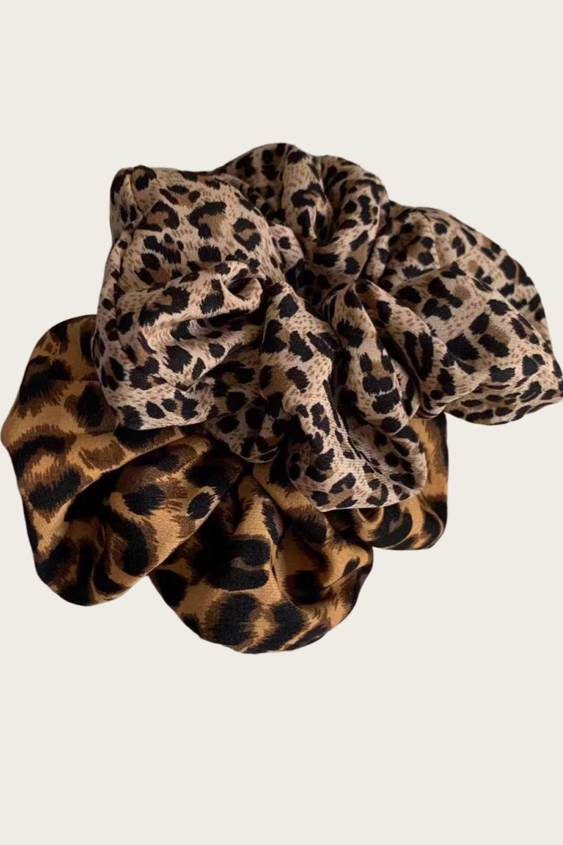 Leopard Print Scrunchie