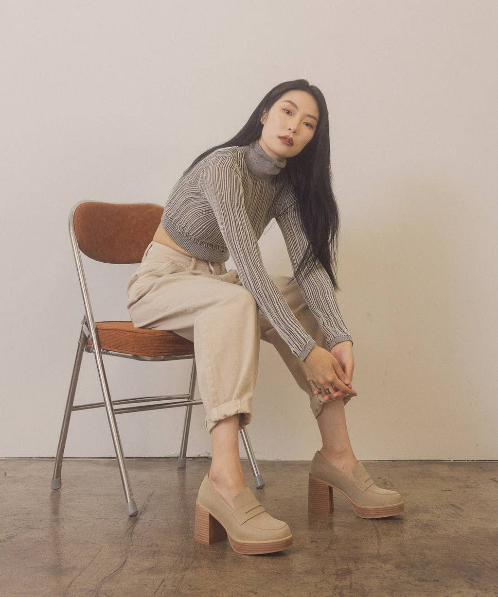 Hannah Platform Penny Loafers