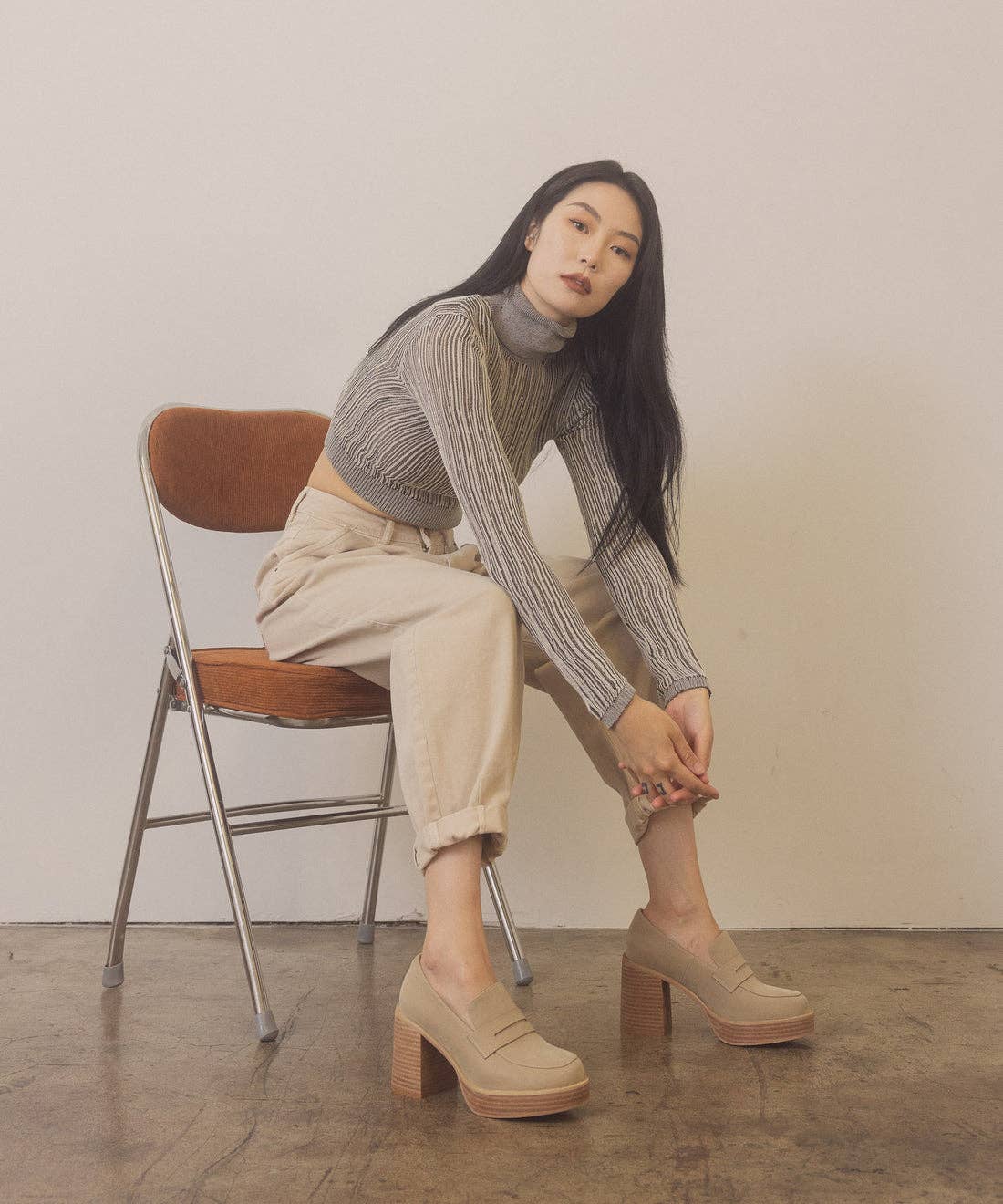 Hannah Platform Penny Loafers