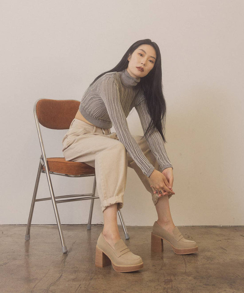 Hannah Platform Penny Loafers