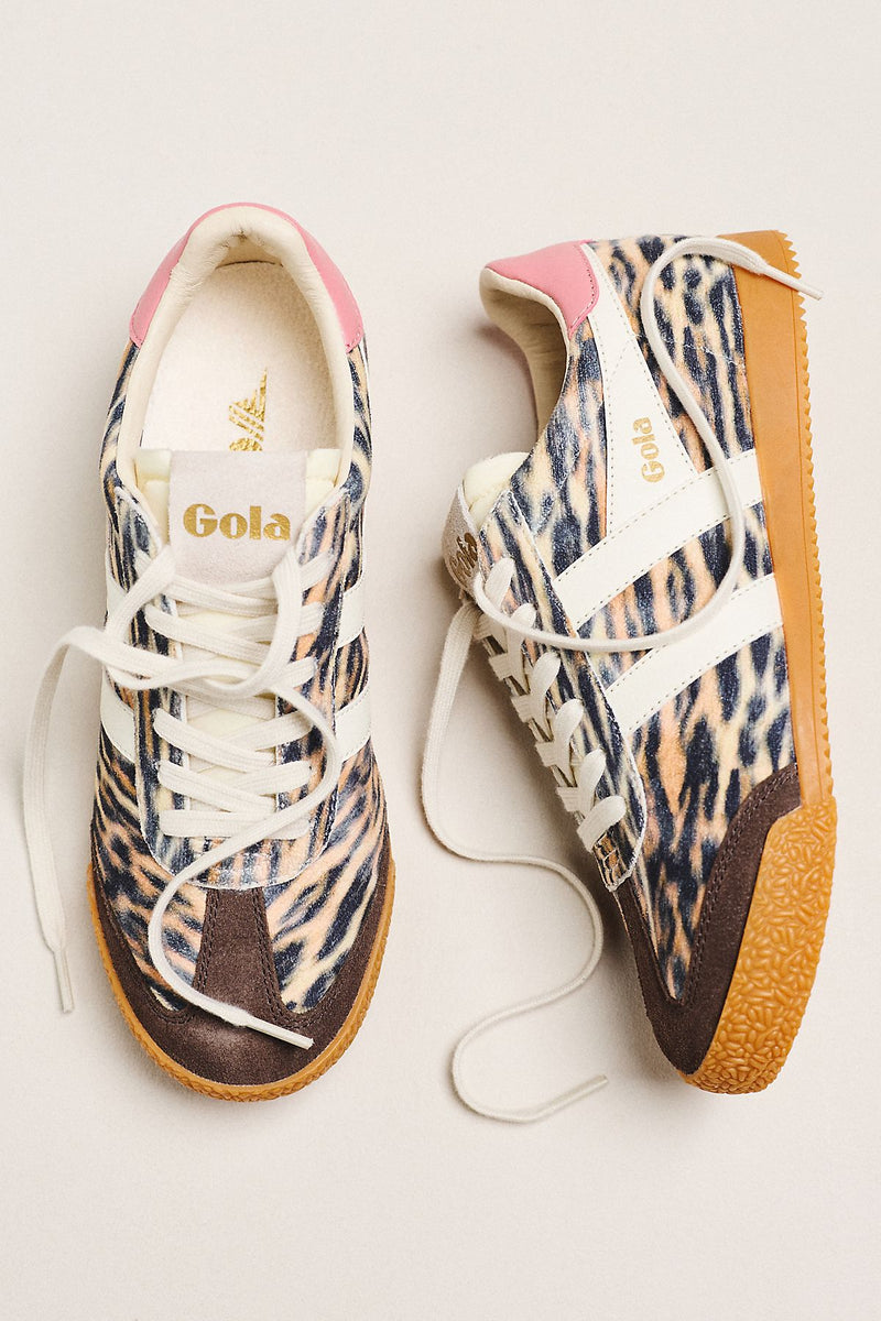 Gola Elan Premium Sneakers in Tiger/Mocha/Off White