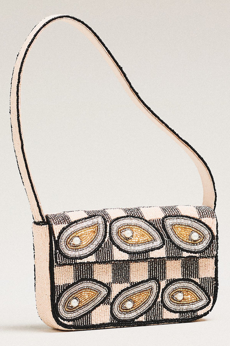 Fiona Beaded Bag: Food & Drink Edition in Oyster