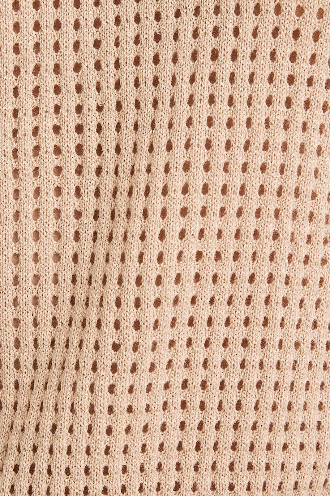 Crocheted Top in Taupe