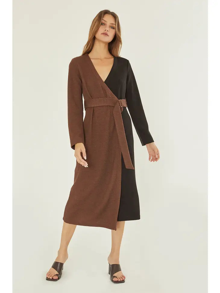 Shay Knit Wrap Dress