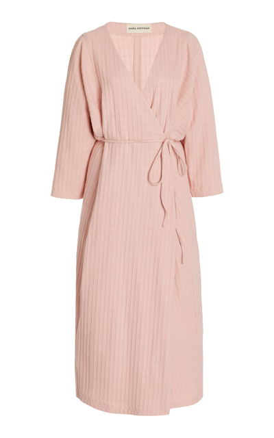 Mara Hoffman Tiffany Wrap Dress / Pink / Small