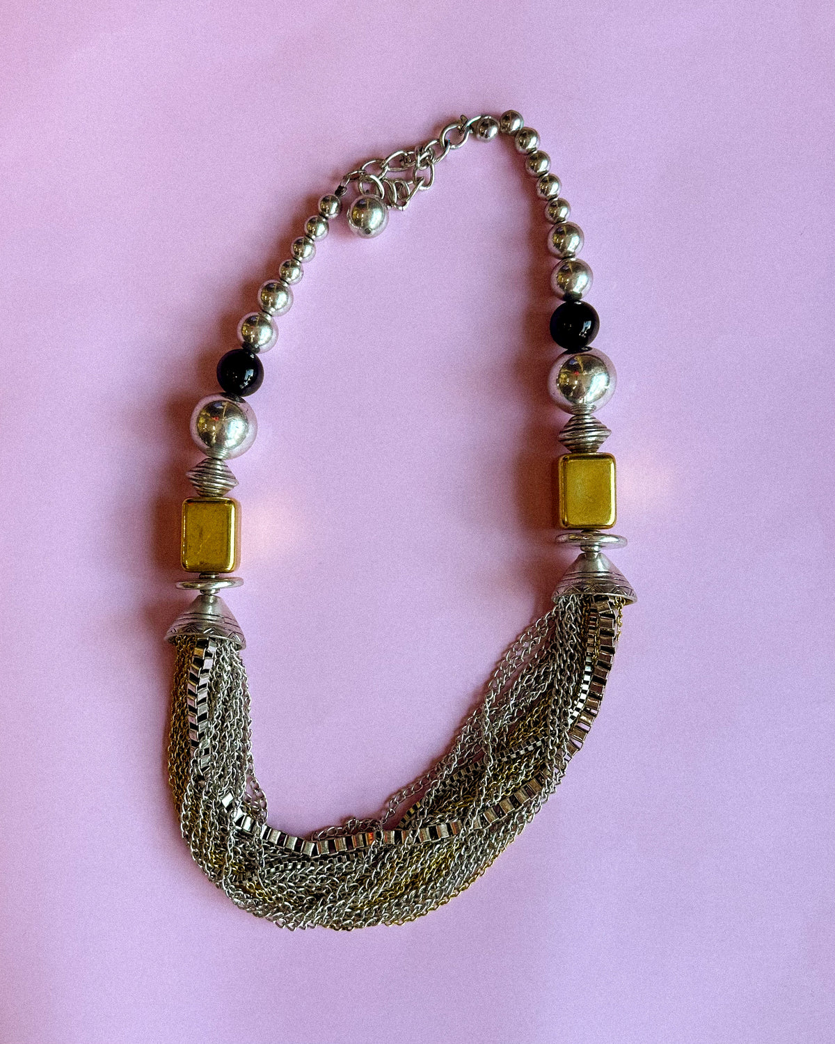 Vintage Necklace / Mixed Metals