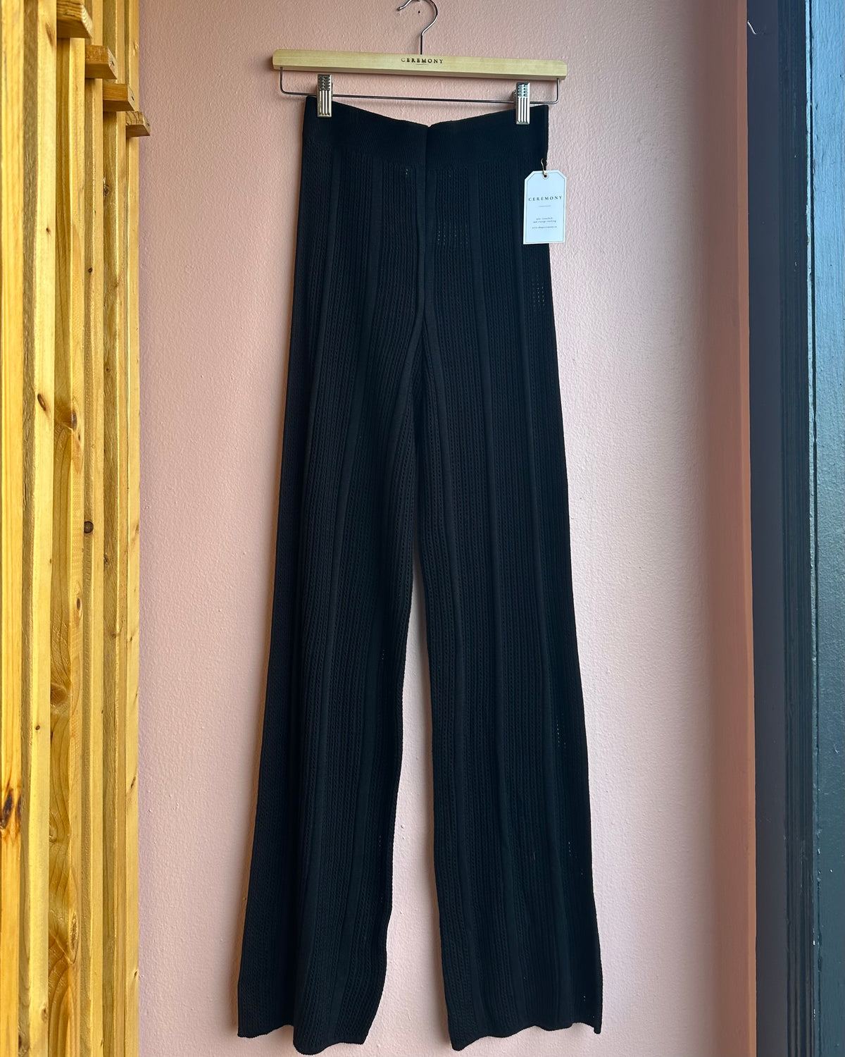 Black Knit Pants