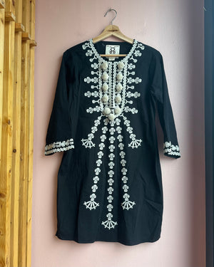 Figue Black & White Dress
