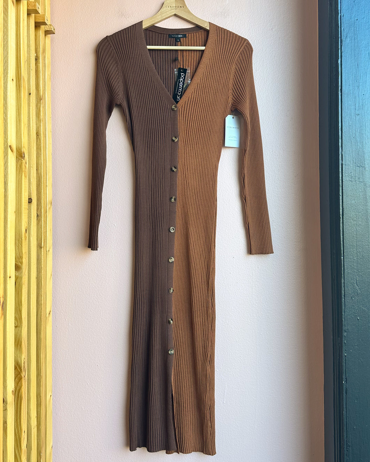 Savanna Color Block Midi Dress