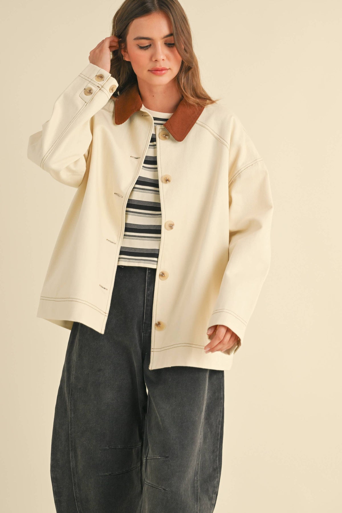 Rosie Collared Cotton Jacket