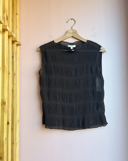 Ada Crinkled Sleeveless Top