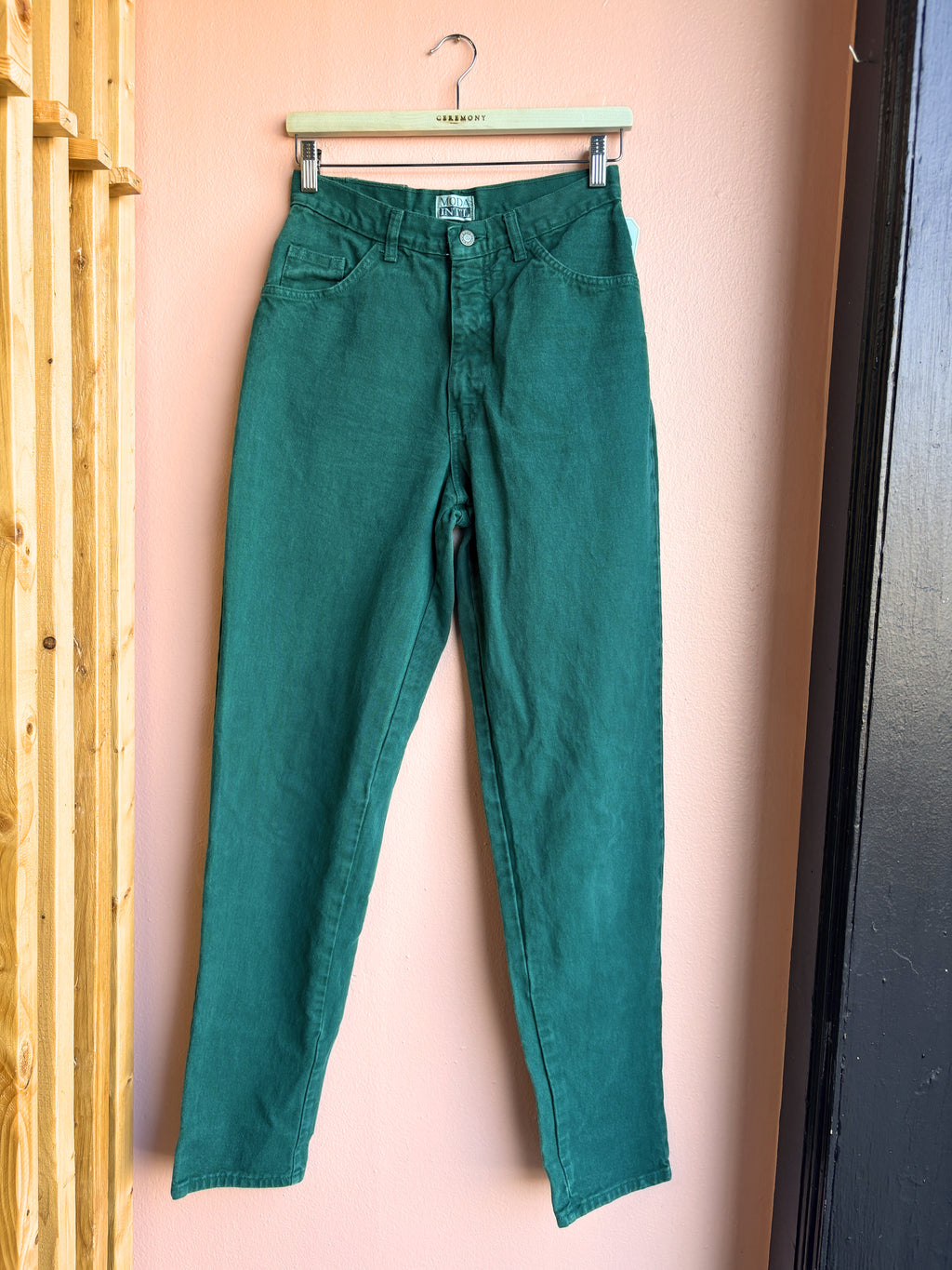 Vintage Green Moda Intl Jeans / Sz 10