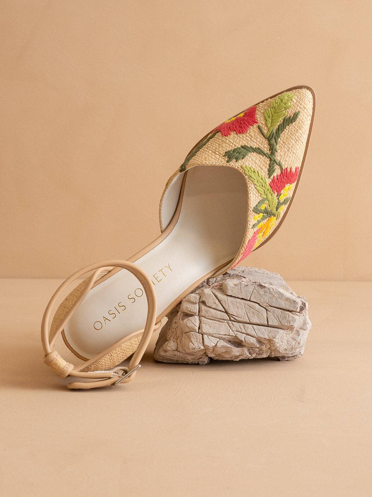 Monet Raffia Heels