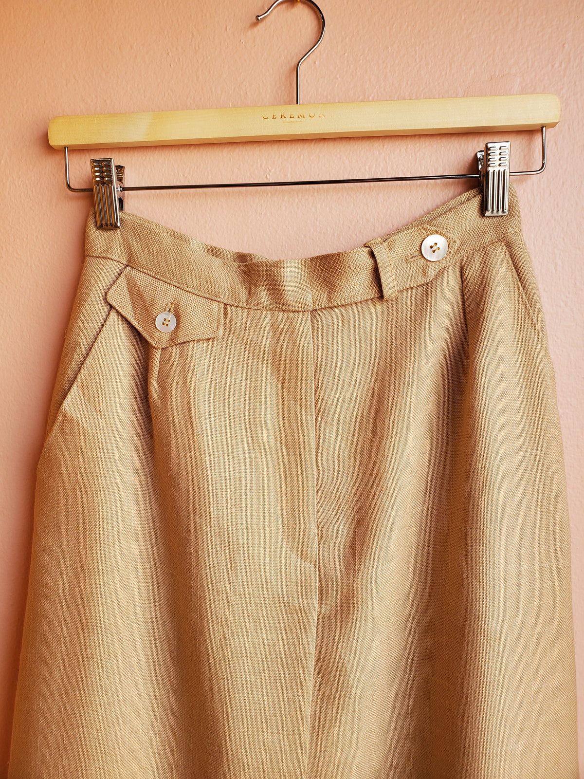Evan-Picone Cafe Linen Skirt / Size 8