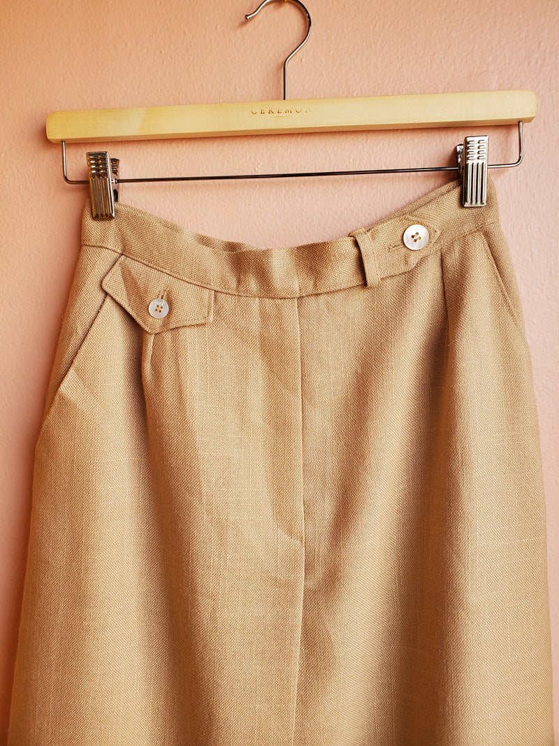 Evan-Picone Cafe Linen Skirt / Size 8