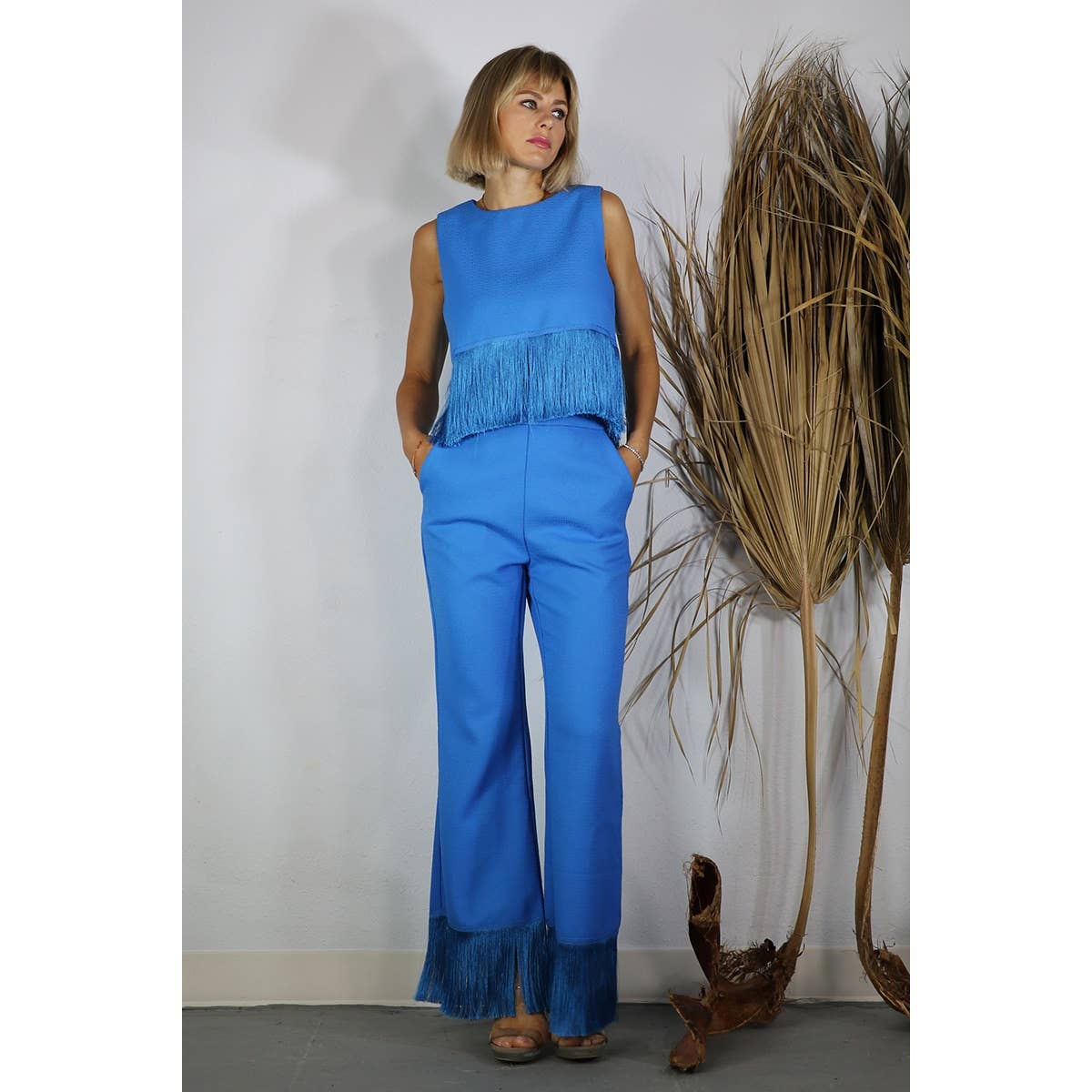 Tassel Pants / Blue