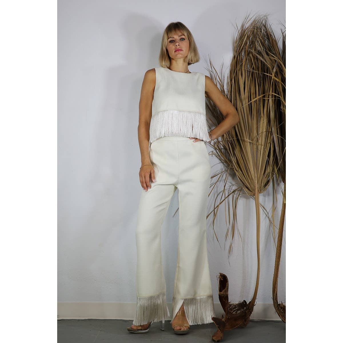 Tassel Pants / Cream