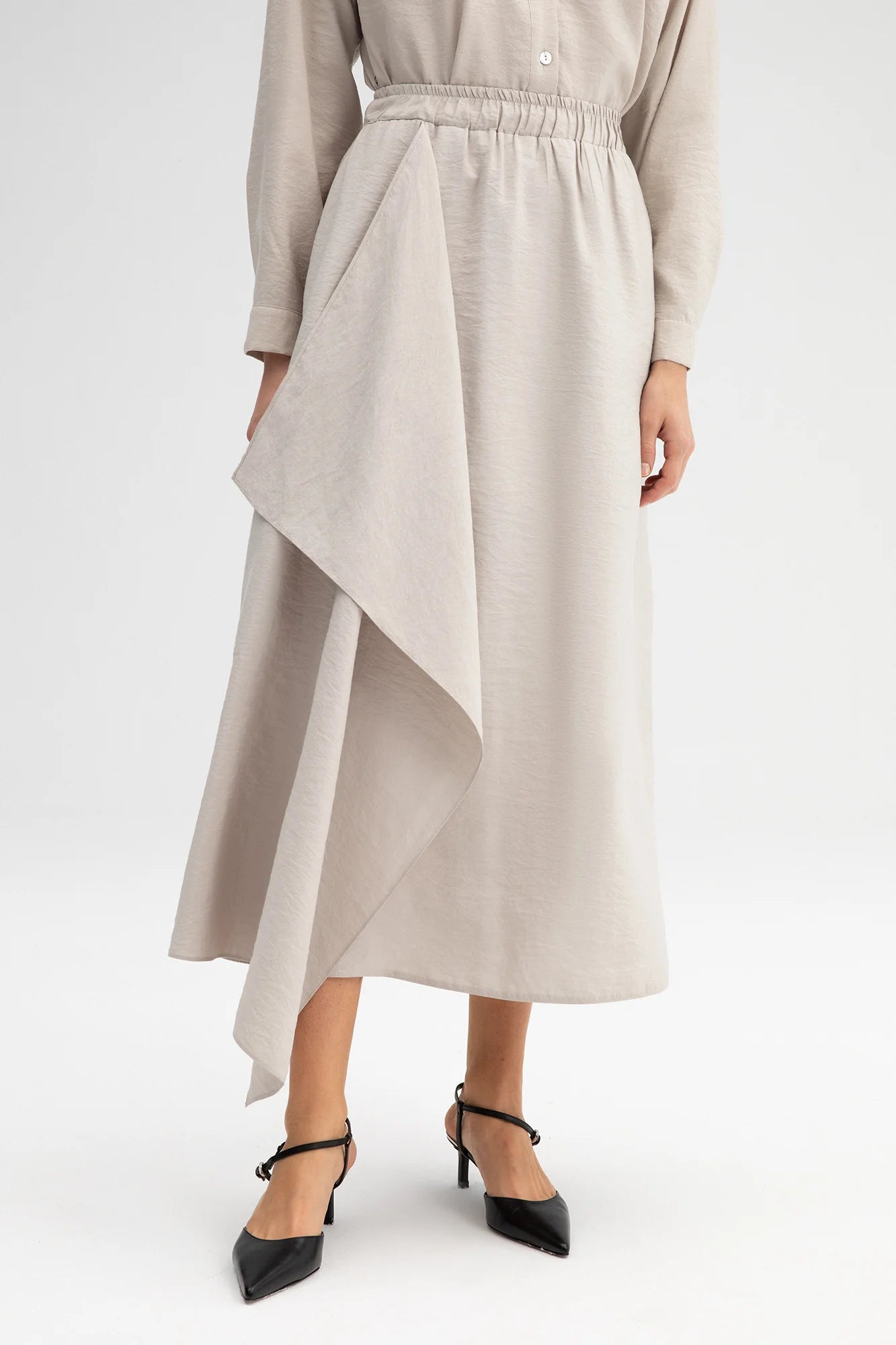Asymmetric Cupra Skirt