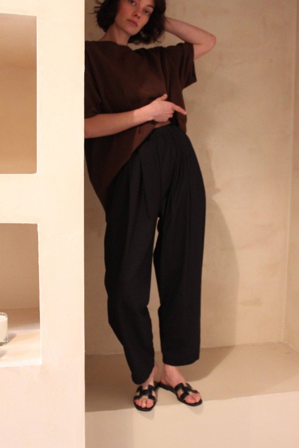 Lena Raw Silk Pant