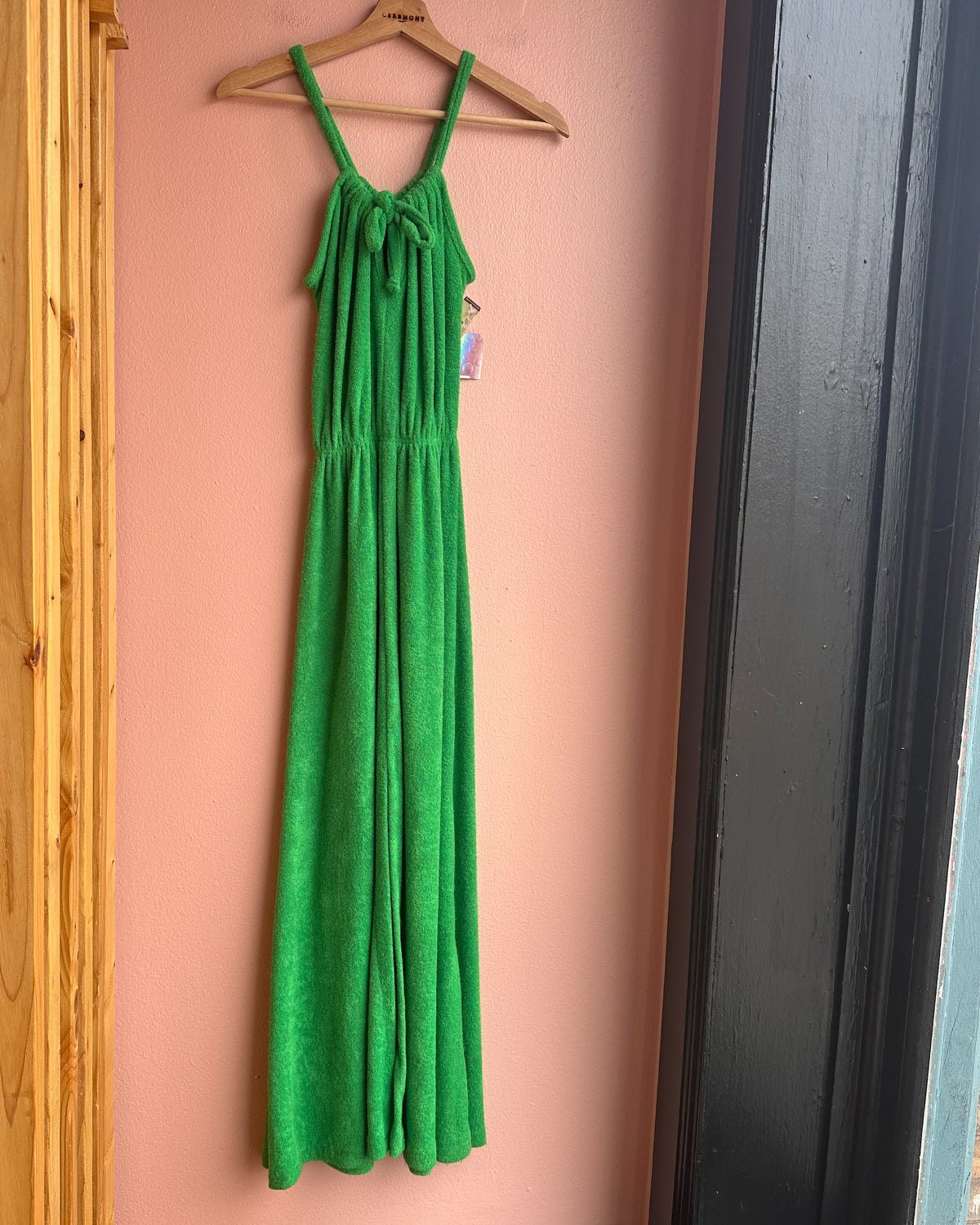 Green Terry Dress / Size S