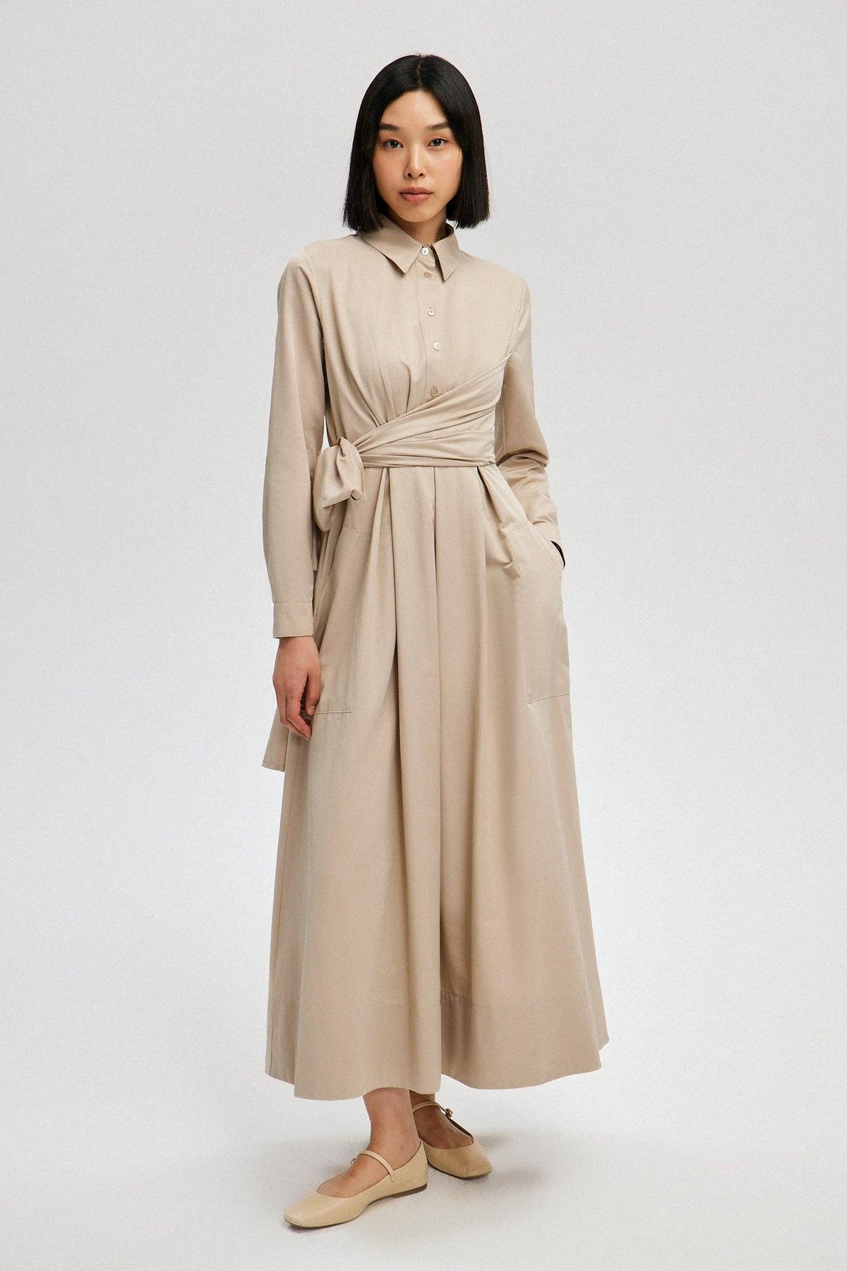 Khia Cotton Shirtdress