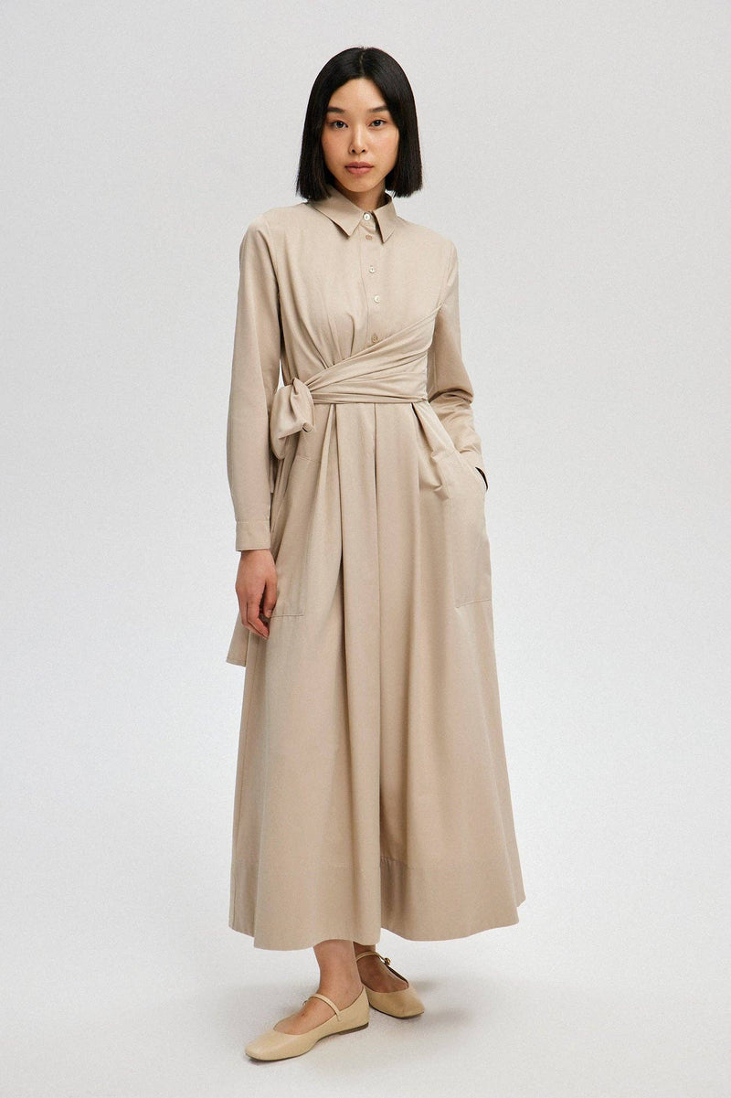 Khia Cotton Shirtdress