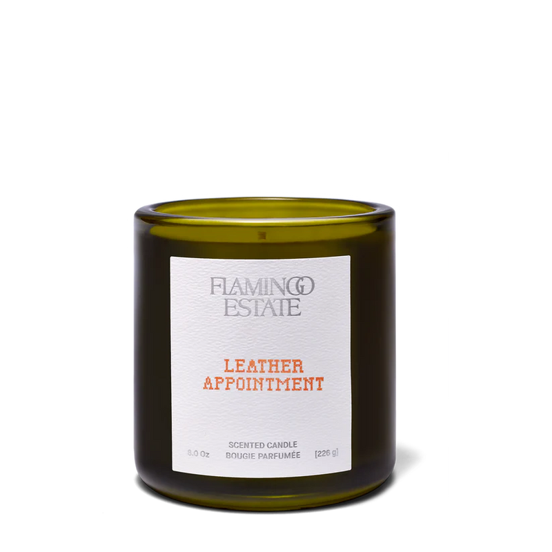 LEATHER APPOINTMENT CANDLE BY FLAMINGO ESTATE