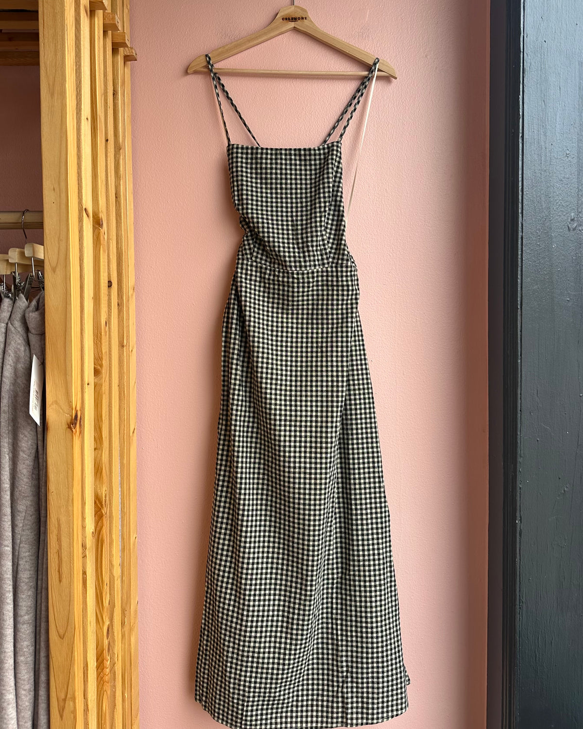 Gracia Gingham Dress / Black & White